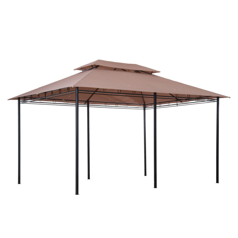 Two-Tier Backyard Gazebo Canopy Tent Shelter Shade