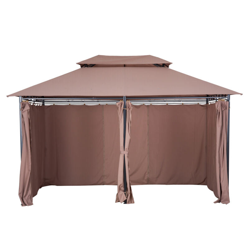 Two-Tier Backyard Gazebo Canopy Tent Shelter Shade