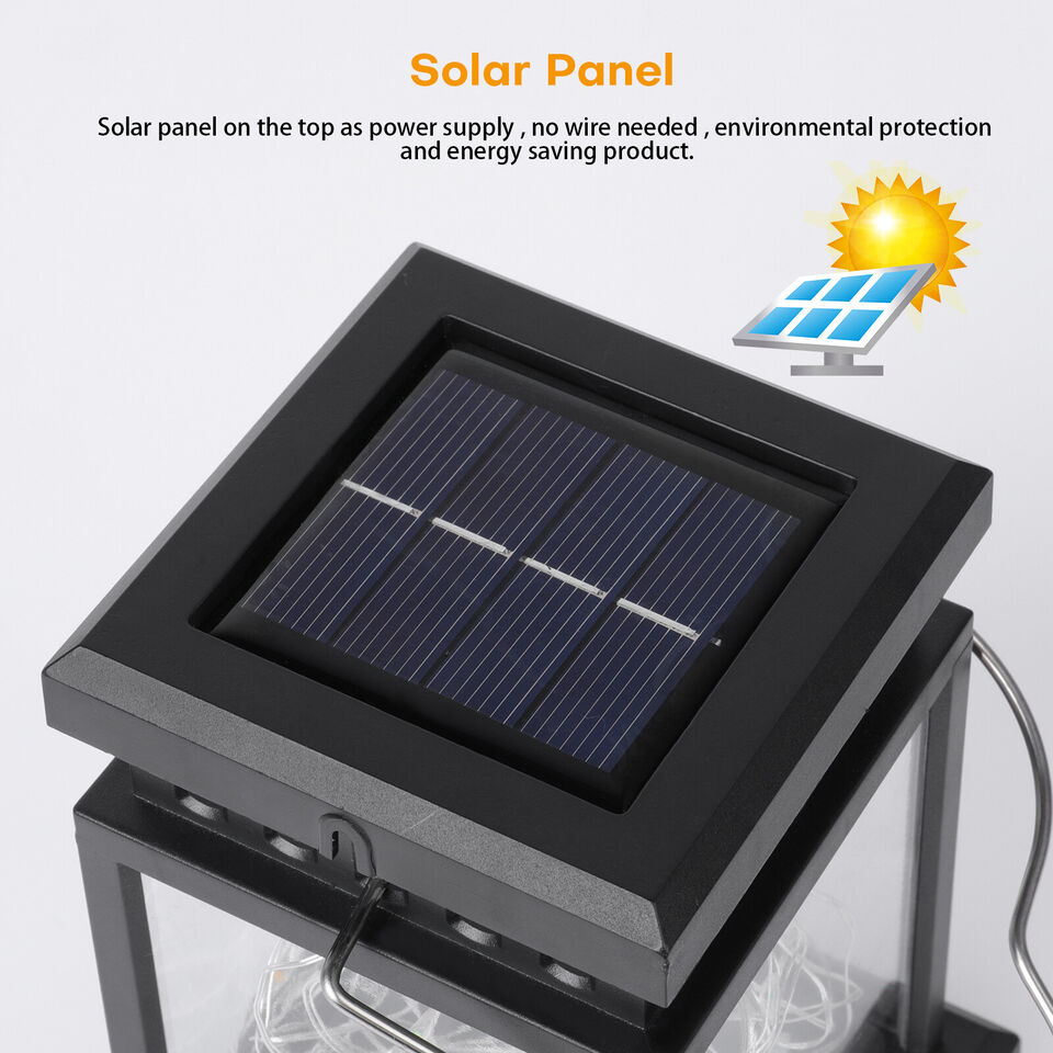 Solar LED Hanging Lanterns | Auto-On Glow | Patio, Garden & Deck