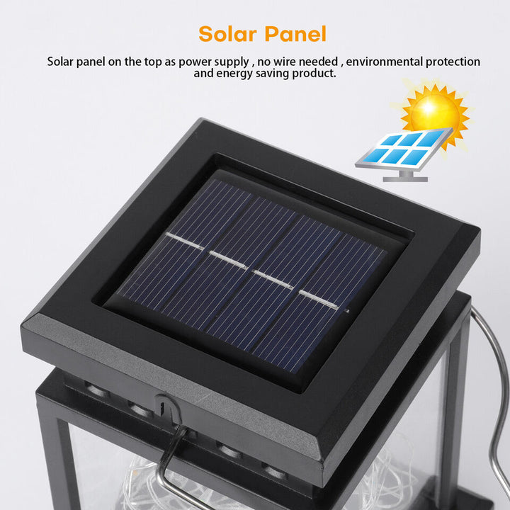 Solar LED Hanging Lanterns | Auto-On Glow | Patio, Garden & Deck