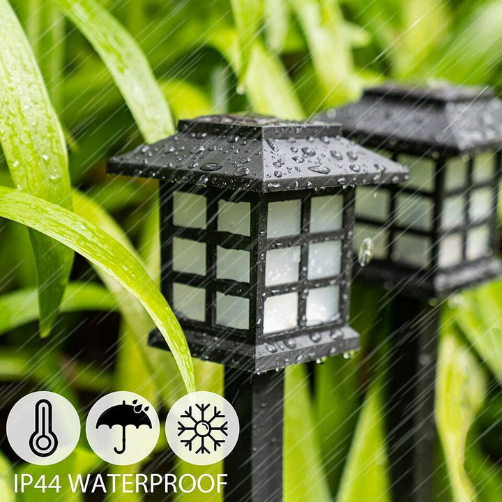 12-Pack Solar Pathway Lights Waterproof LED Garden Path Lighting