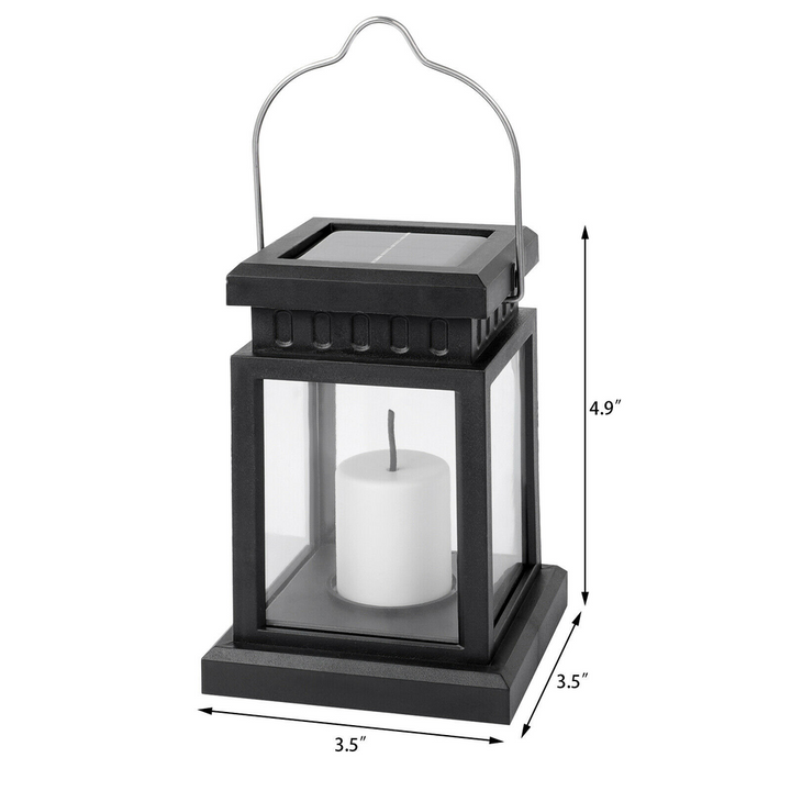 Solar LED Hanging Lanterns | Auto-On Glow | Patio, Garden & Deck