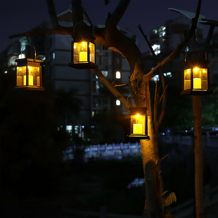 Solar LED Hanging Lanterns | Auto-On Glow | Patio, Garden & Deck