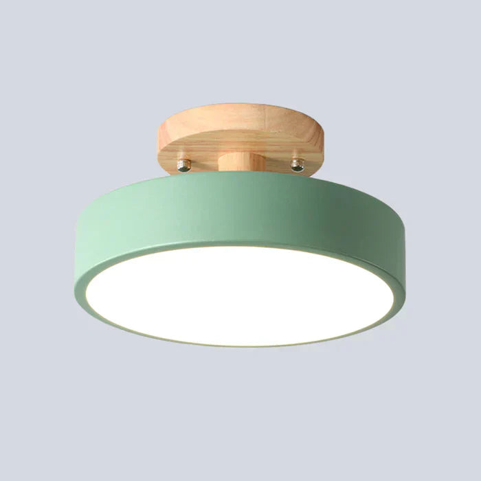 Scandinavian Wooden LED Ceiling Lamp