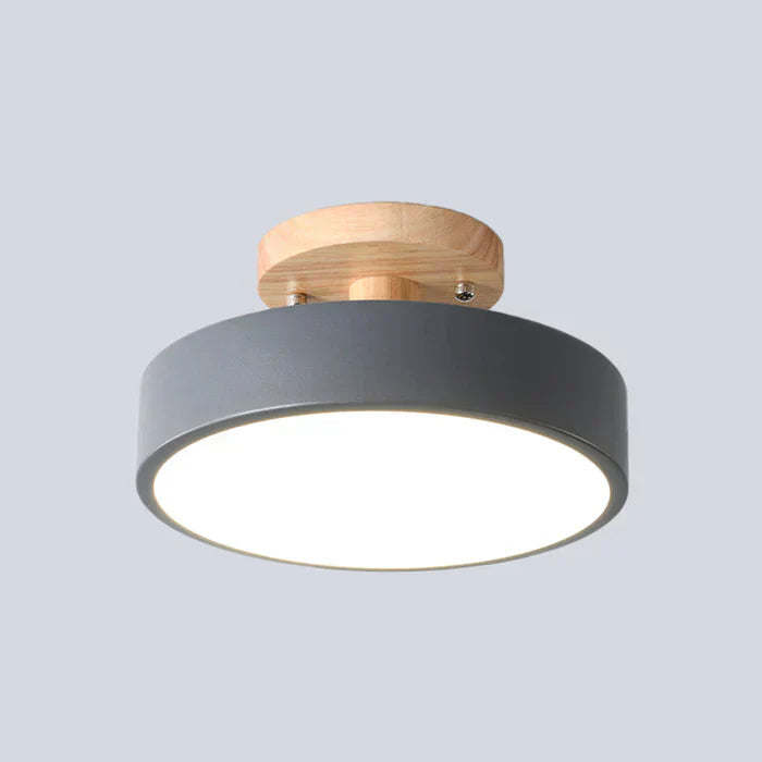 Scandinavian Wooden LED Ceiling Lamp