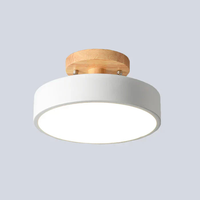 Scandinavian Wooden LED Ceiling Lamp