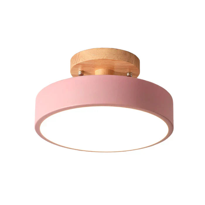 Scandinavian Wooden LED Ceiling Lamp