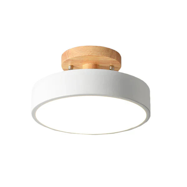 Scandinavian Wooden LED Ceiling Lamp