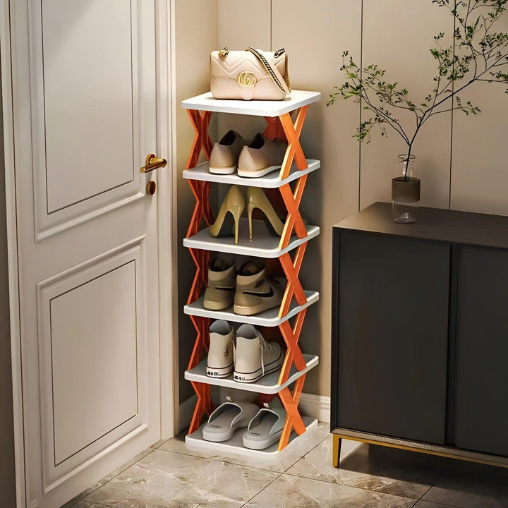 Shoe Rack Stand │ Stackable Space Saver │ Entryway Corner