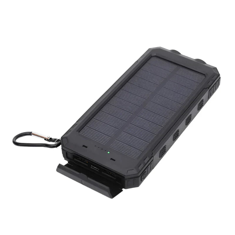 Rugged Solar Power Bank Flashlight