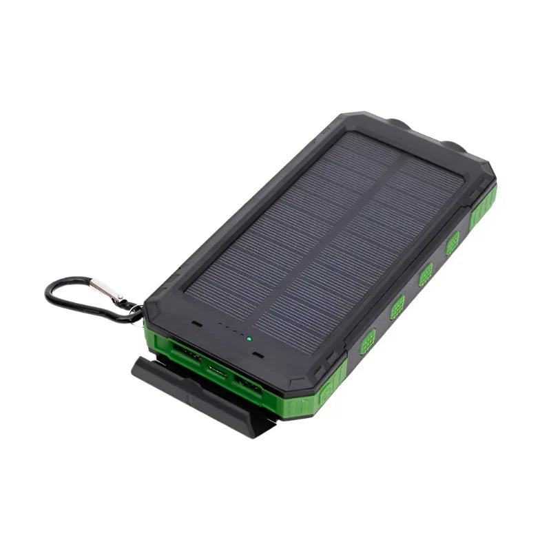 Rugged Solar Power Bank Flashlight