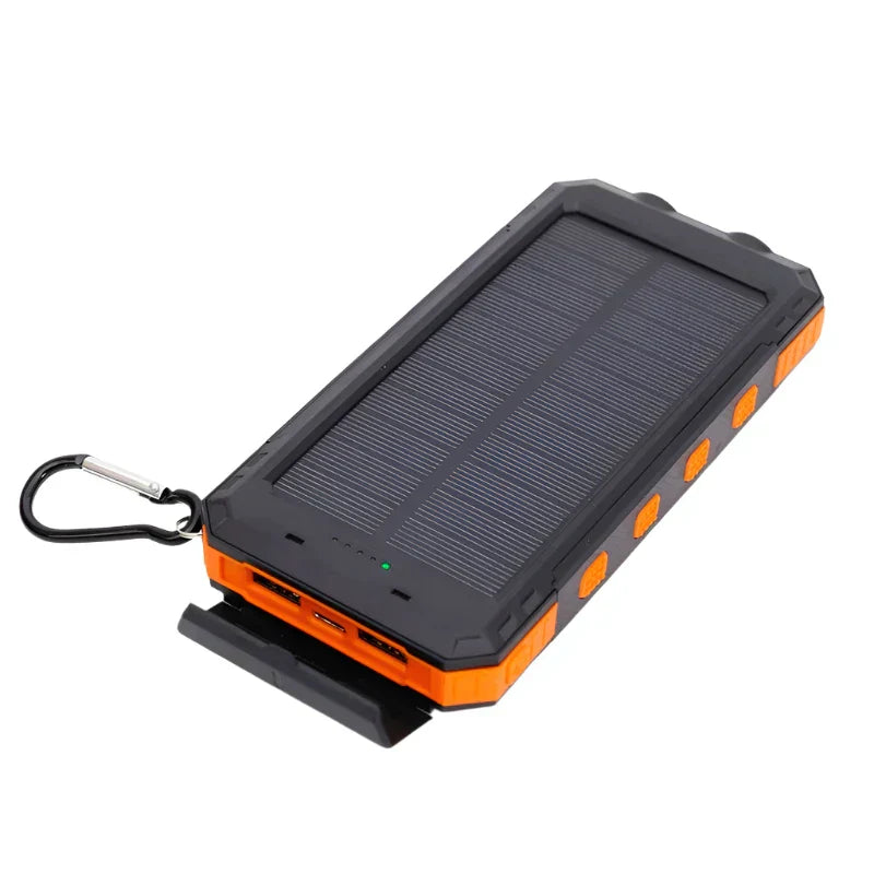 Rugged Solar Power Bank Flashlight