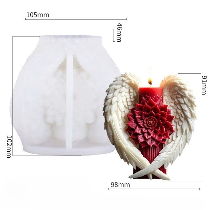 Angel Wing Candle Holder | Sculptural Floral Decor | Altar & Table