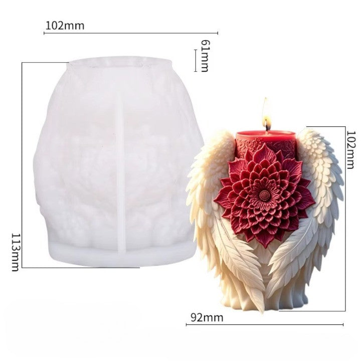 Angel Wing Candle Holder | Sculptural Floral Decor | Altar & Table