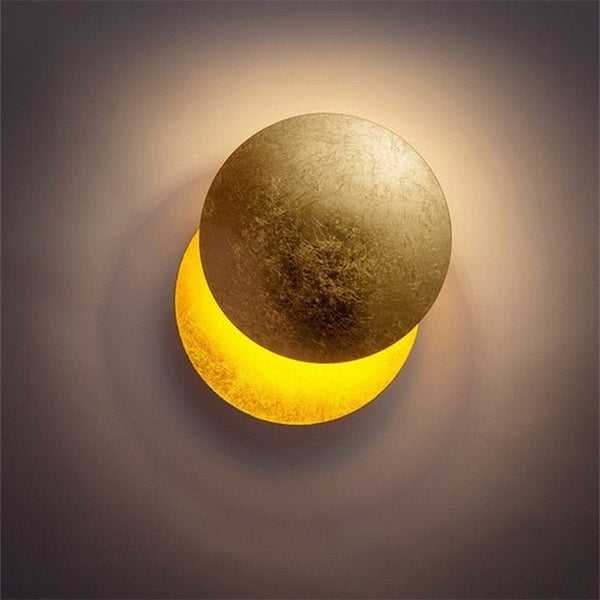 Moon Wall Lamp | Warm Ambient Glow | Bedroom & Living Room | Round