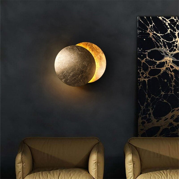Moon Wall Lamp | Warm Ambient Glow | Bedroom & Living Room | Round