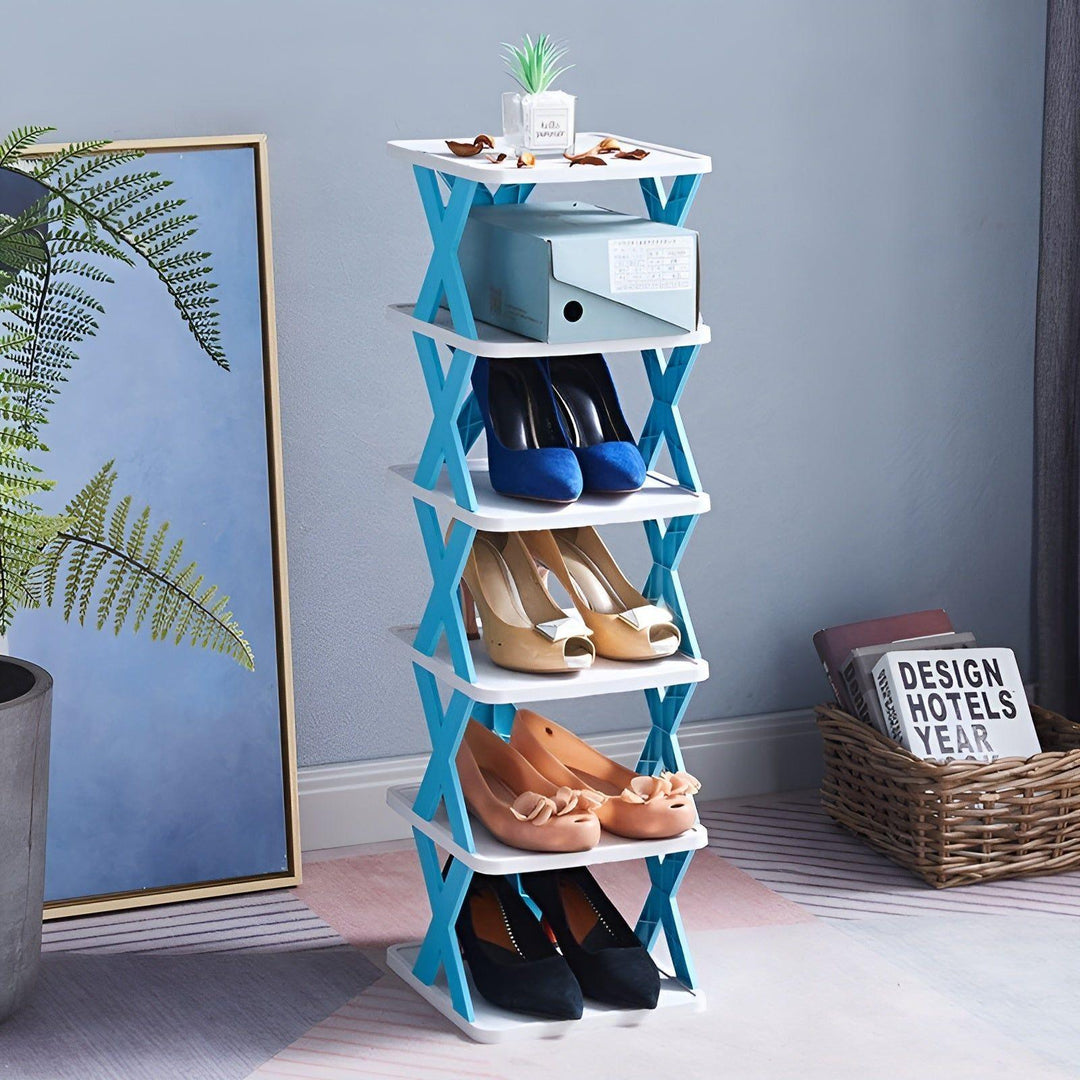 Shoe Rack Stand │ Stackable Space Saver │ Entryway Corner