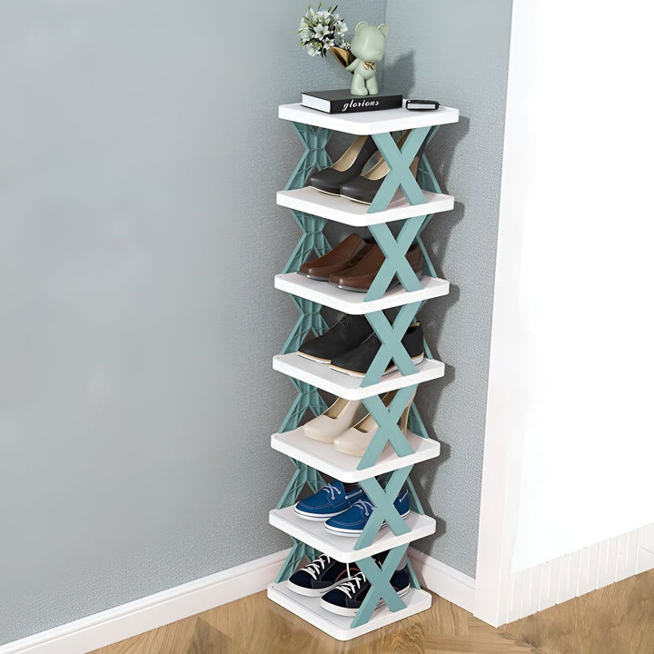 Shoe Rack Stand │ Stackable Space Saver │ Entryway Corner