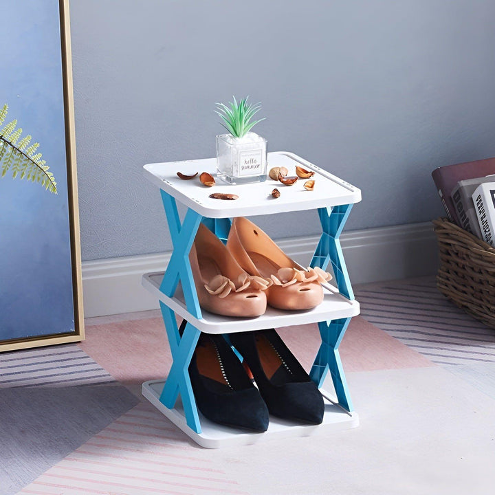 Shoe Rack Stand │ Stackable Space Saver │ Entryway Corner