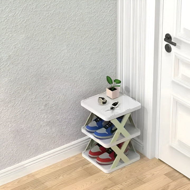 Shoe Rack Stand │ Stackable Space Saver │ Entryway Corner