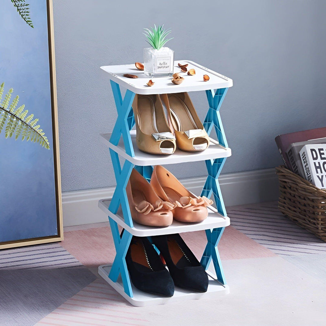 Shoe Rack Stand │ Stackable Space Saver │ Entryway Corner