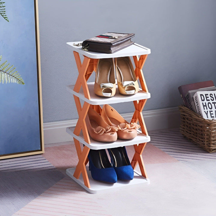 Shoe Rack Stand │ Stackable Space Saver │ Entryway Corner