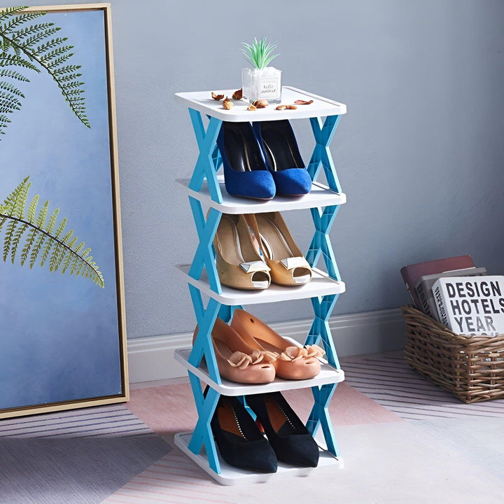 Shoe Rack Stand │ Stackable Space Saver │ Entryway Corner