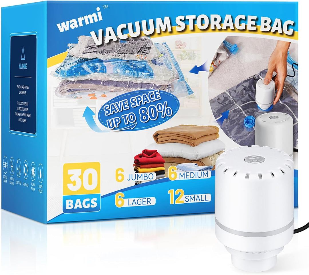 Vacuum Storage Bags │ Space Saving Seal │ Travel & Closet │ 10 Pack