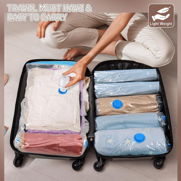 Vacuum Storage Bags │ Space Saving Seal │ Travel & Closet │ 10 Pack