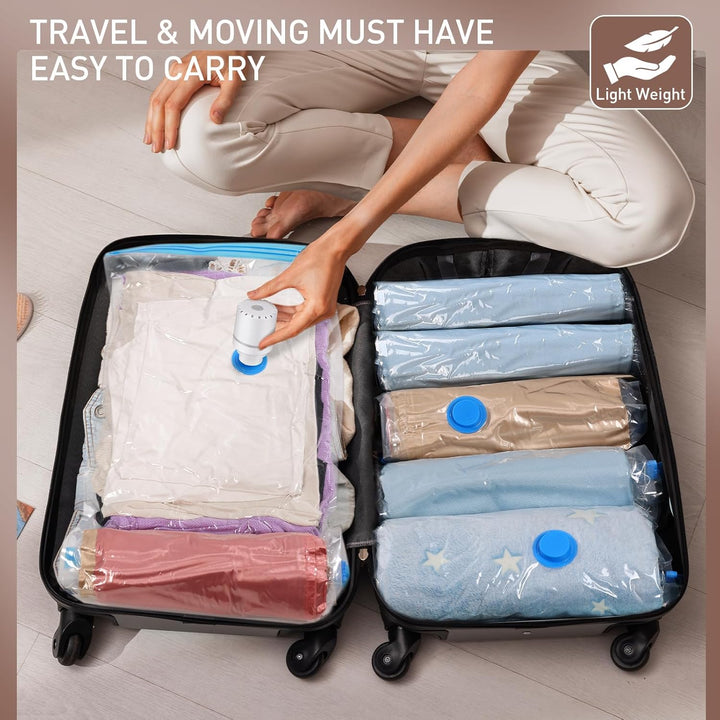 Vacuum Storage Bags │ Space Saving Seal │ Travel & Closet │ 10 Pack