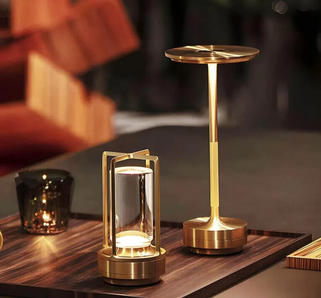 Modern Lantern Table Lamp | USB Rechargeable | Indoor, Patio & Camping