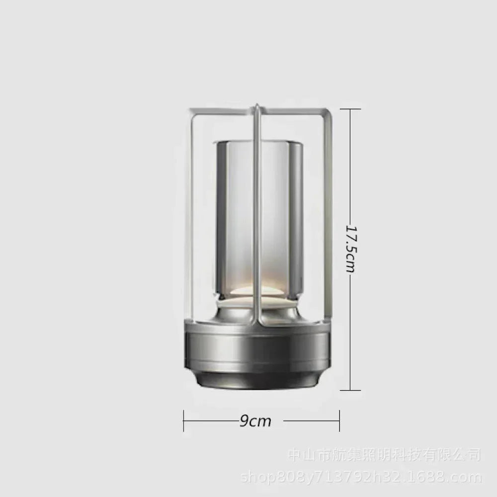 Modern Lantern Table Lamp | USB Rechargeable | Indoor, Patio & Camping