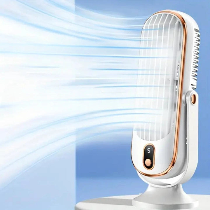 Portable Bladeless Tower Fan | Rechargeable Misting | Home Office