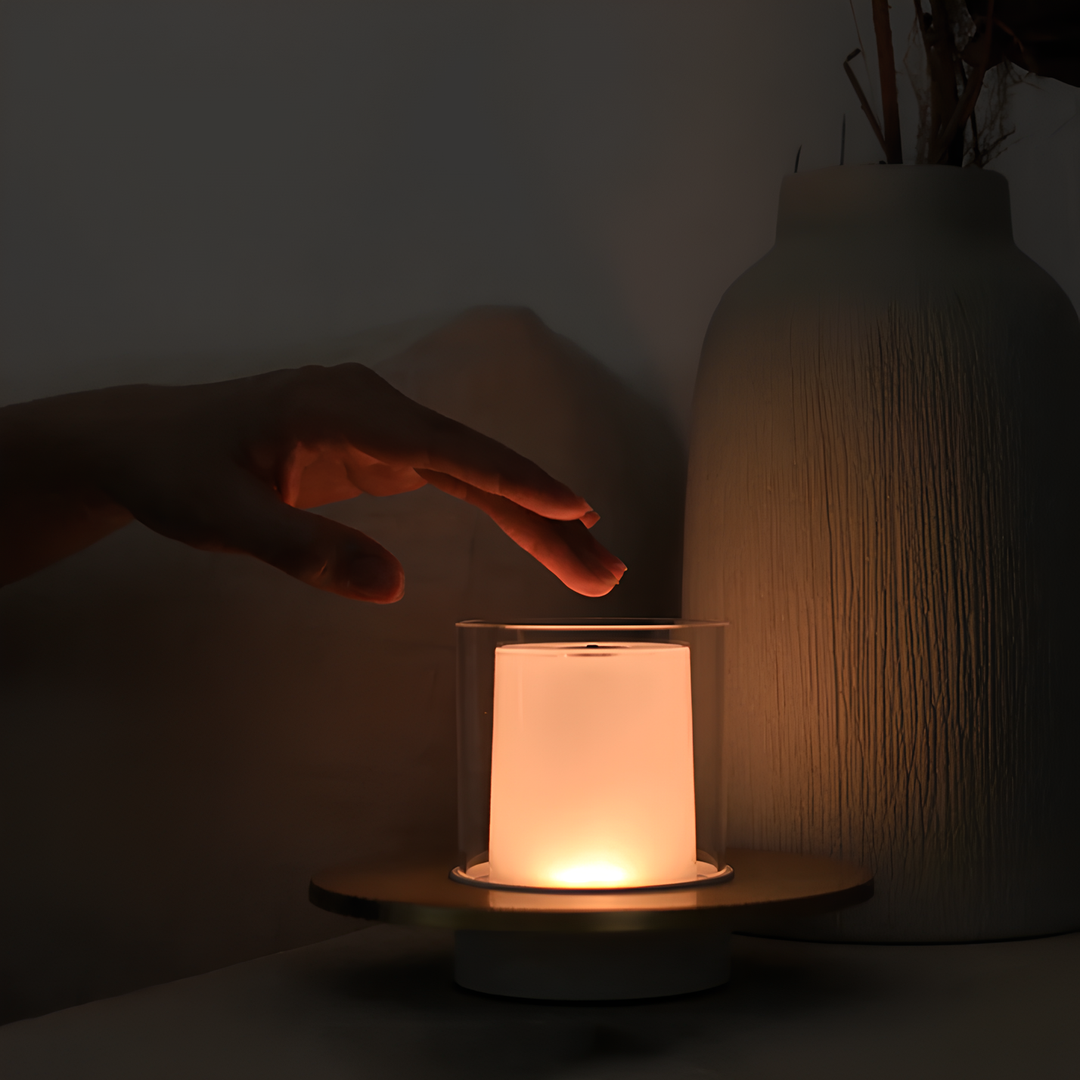 Wireless Candle Lamp | Rechargable Warm Glow | Nightstand & Living
